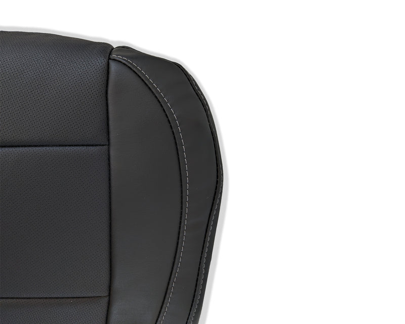 2019-2021 Chevy Silverado & GMC Sierra Perforated Leather Seat Cover Replacement in Black