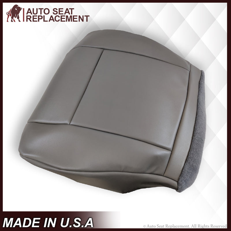 2009-2014 Ford E350 E450 E550 Econoline Van SOLID Bottom Cushion Foam & Seat Cover In Gray : Choose From Variations - Auto Seat Replacement