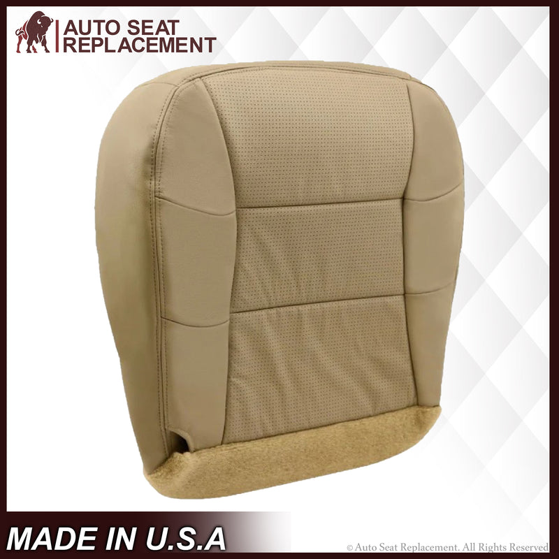2000 2001 2002 Lincoln Navigator PERFORATED Seat Cover Replacement in Medium Parchment Tan: Choose Leather or Vinyl - Auto Seat Replacement
