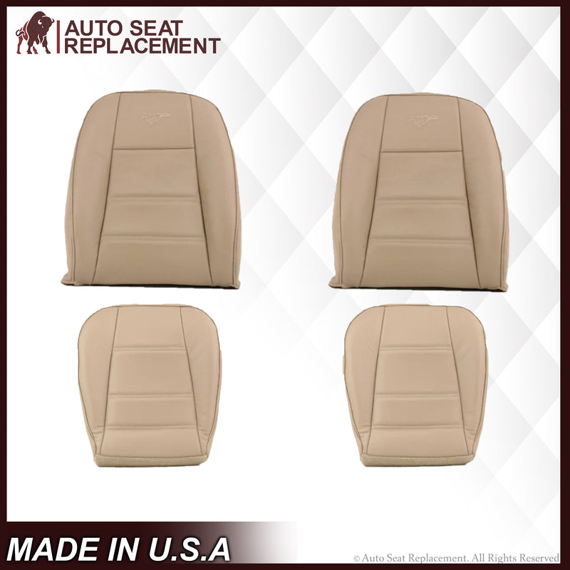1999-2004 Ford Mustang V6 Seat Cover in Parchment Tan: Choose From Variation