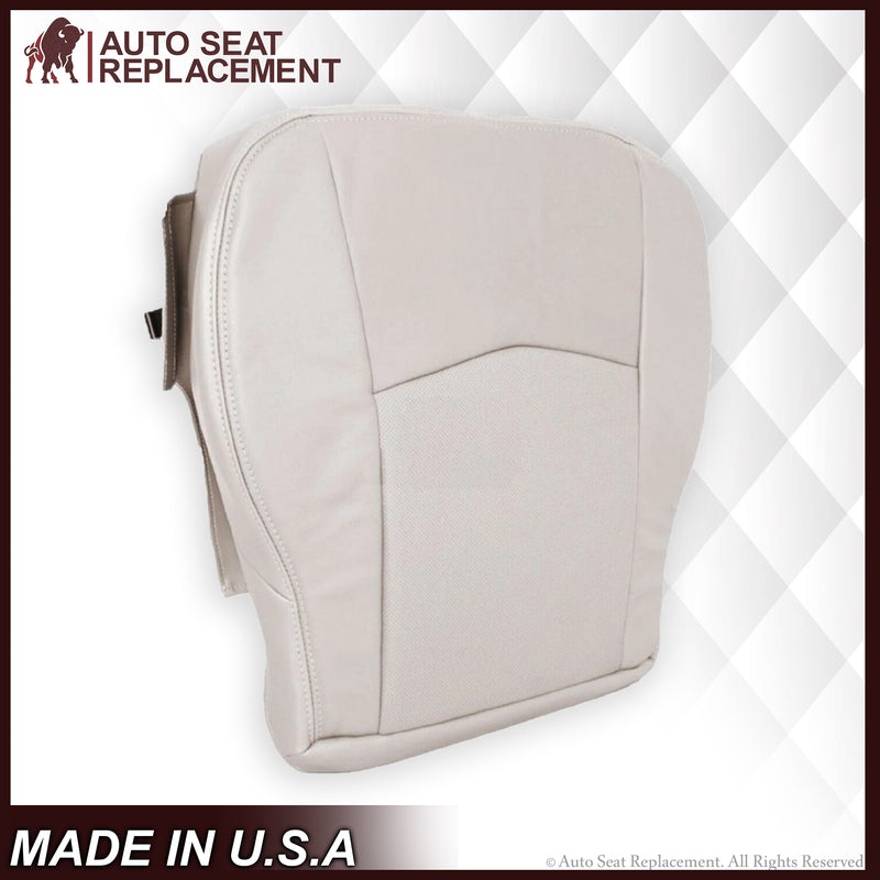 2004-2005 Cadillac SRX Perforated Seat Cover in Genuine Leather Shale Light Neutral (Tan): Choose From Variation - Auto Seat Replacement