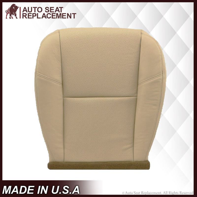 2007-2008 Cadillac Escalade Perforated Seat Cover in VERY Light Cashmere Tan: Choose From Variation - Auto Seat Replacement