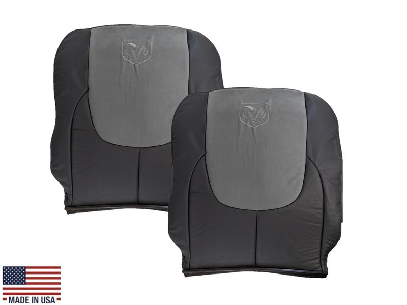 2004 2005 Dodge Ram 1500 2500 3500 Laramie SINGLE CAB WORK TRUCK  Replacement Seat Covers In Dark Slate "Dark Gray" - Auto Seat Replacement