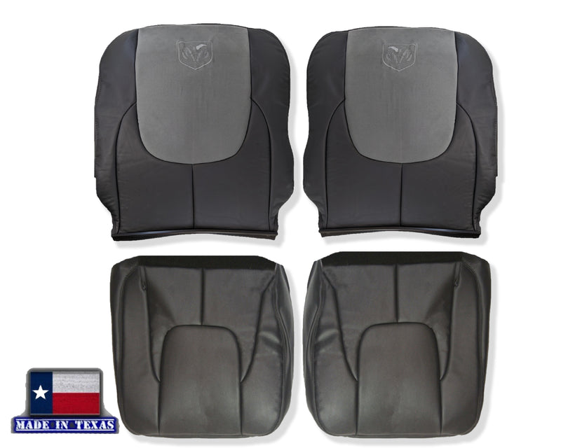 2004 2005 Dodge Ram 1500 2500 3500 Laramie SINGLE CAB WORK TRUCK  Replacement Seat Covers In Dark Slate "Dark Gray" - Auto Seat Replacement