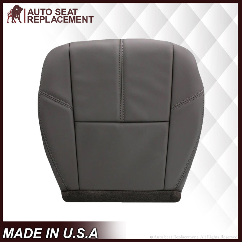 2007-2014 GMC Sierra & Chevy Silverado Work Truck Seat Cover in Dark Titanium Gray: Choose From Variation - Auto Seat Replacement