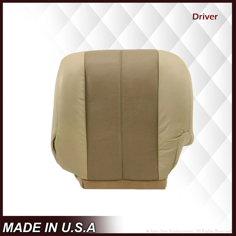 2001 2002 GMC Yukon Denali XL SLT SLE Leather Replacement Seat Cover 2 tone Tan: Choose From Variations - Auto Seat Replacement