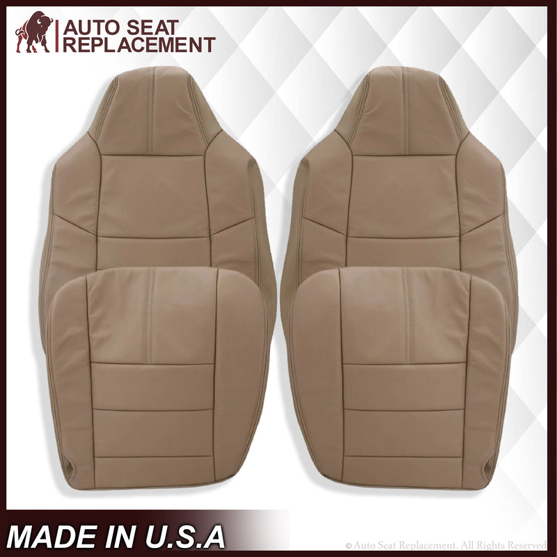 2008-2010 Ford F-250 F-350 F-450 F-550 Lariat Seat Cover in Camel Tan: Choose From Variants - Auto Seat Replacement
