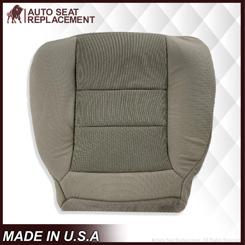2003-2007 Ford F250 F350 Extended Cab Cloth Bottom Seat Cover Tan - Auto Seat Replacement