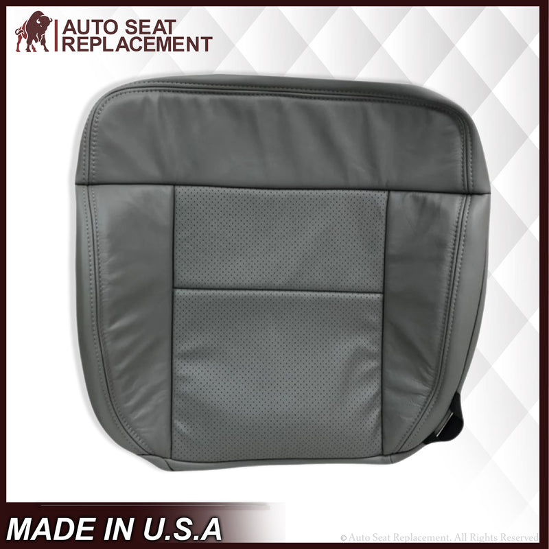 2004-2008 Ford F150 Perforated Seat Cover in Gray: Choose Leather or Vinyl - Auto Seat Replacement