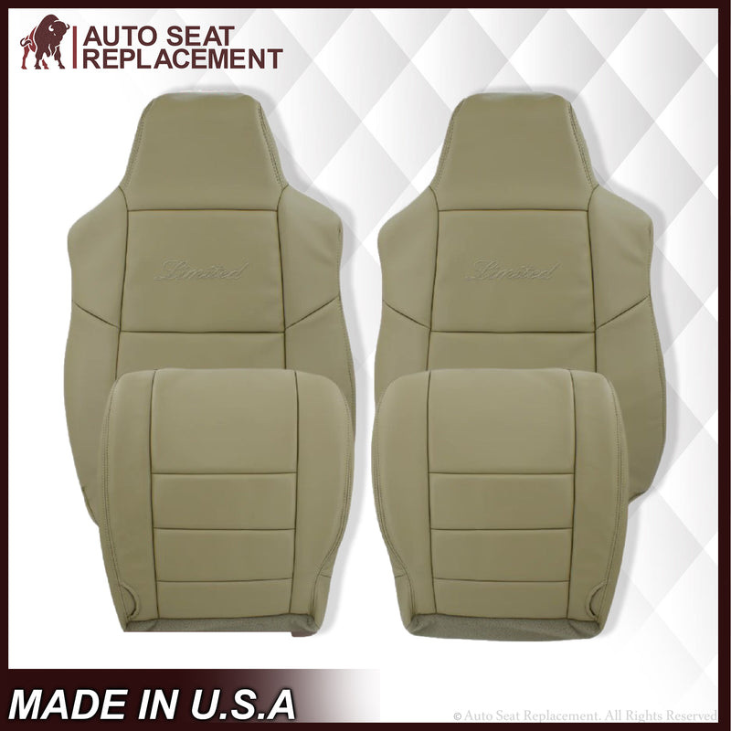 2002-2005 Ford Excursion Limited Seat Cover in Tan: Choose From Variations - Auto Seat Replacement