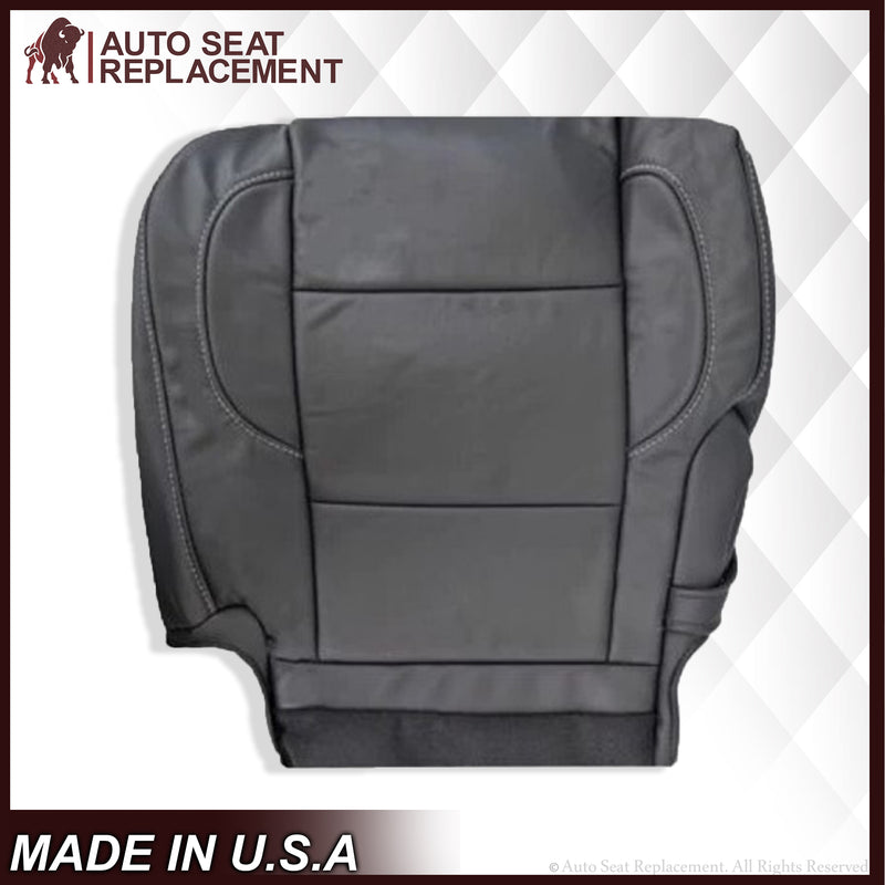 2014 - 2018 GMC Sierra Denali SECOND ROW SOLID Bottom in Jet Black Genuine Leather