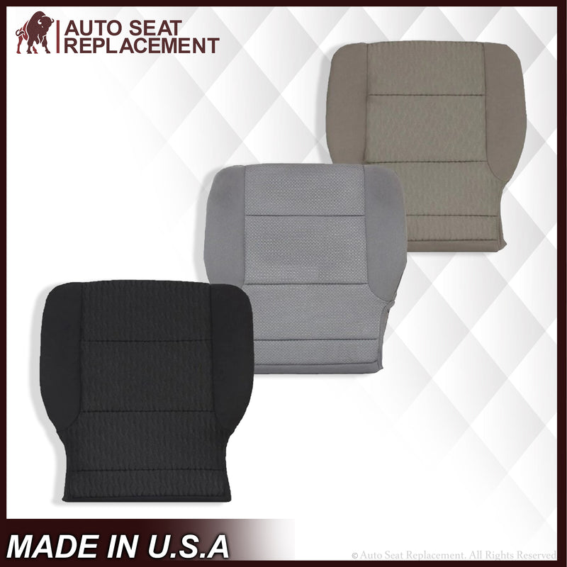 2014 2015 2016 2017 2018 2019 Chevy Silverado & GMC Sierra Cloth Fabric Seat Cover Replacement in Dune Tan OR Dark Ash Gray
