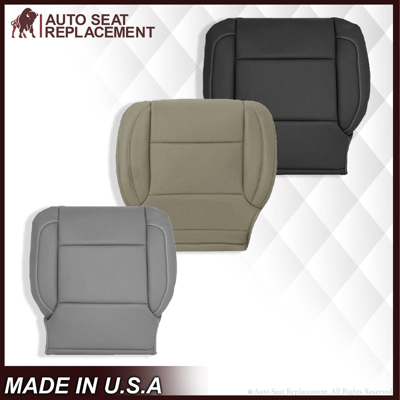2014 2015 2016 2017 2018 2019 Chevy Silverado Tahoe Suburban & GMC Yukon PERFORATED Leather Seat Cover Replacement in Black, Gray, or Tan