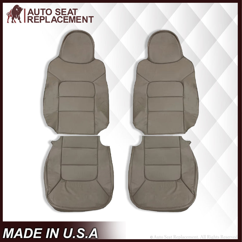 2003 2004  Ford Expedition XLT Replacement Seat Cover in Tan: Choose Leather OR Vinyl - Auto Seat Replacement