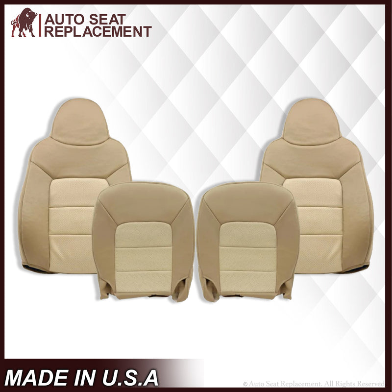 2003 2004 2005 2006 Ford Expedition Eddie Bauer Replacement Seat Cover in 2 Tone Tan - Auto Seat Replacement