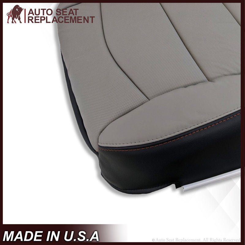 2018 2019 2020 GMC Sierra All Terrain Driver Bottom Leather Seat Cover in Gray