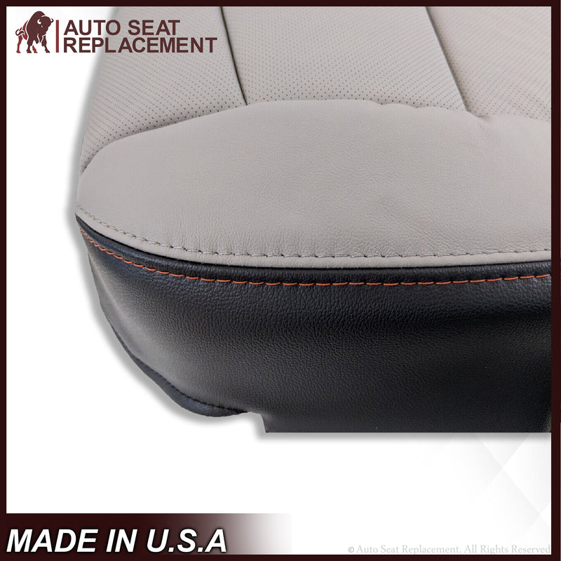 2018 2019 2020 GMC Sierra All Terrain Driver Bottom Leather Seat Cover in Gray