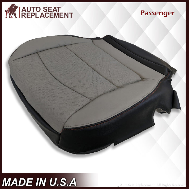 2018 2019 2020 GMC Sierra All Terrain Driver Bottom Leather Seat Cover in Gray