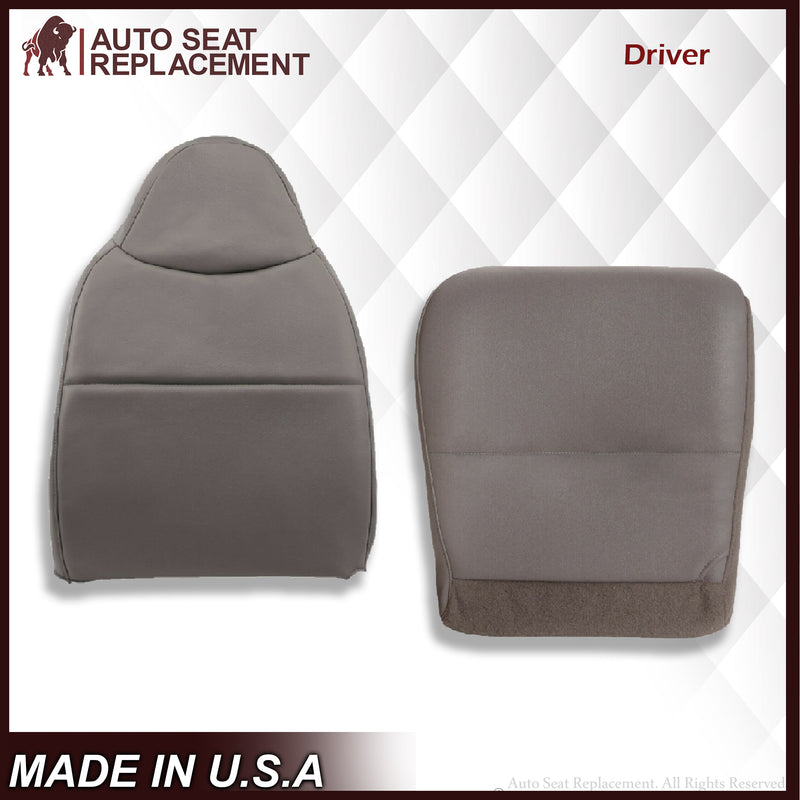 2008 2009 2010 Ford F250 F350 Super Duty XL Work Truck Bottom Seat Covers in Medium Stone Gray - Auto Seat Replacement