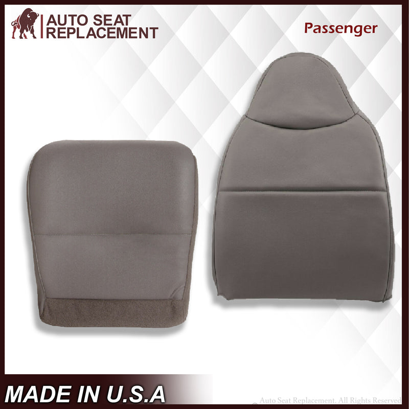 2008 2009 2010 Ford F250 F350 Super Duty XL Work Truck Bottom Seat Covers in Medium Stone Gray - Auto Seat Replacement