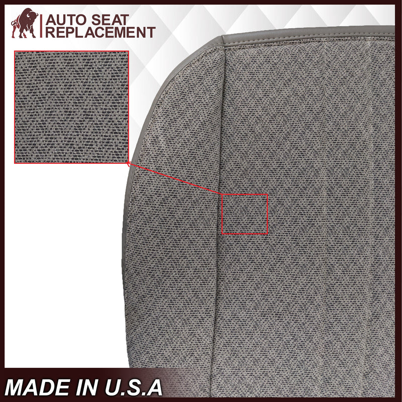 2003-2018 Chevy Express 1500 2500 3500 Cloth Seat Covers in Pewter Gray - Auto Seat Replacement