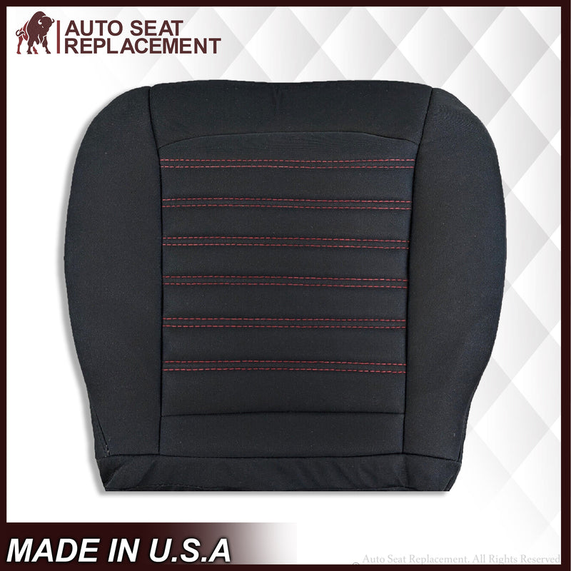 2013-2016 Ford Fusion Bottom Replacement Seat Cover in Black Cloth - Auto Seat Replacement