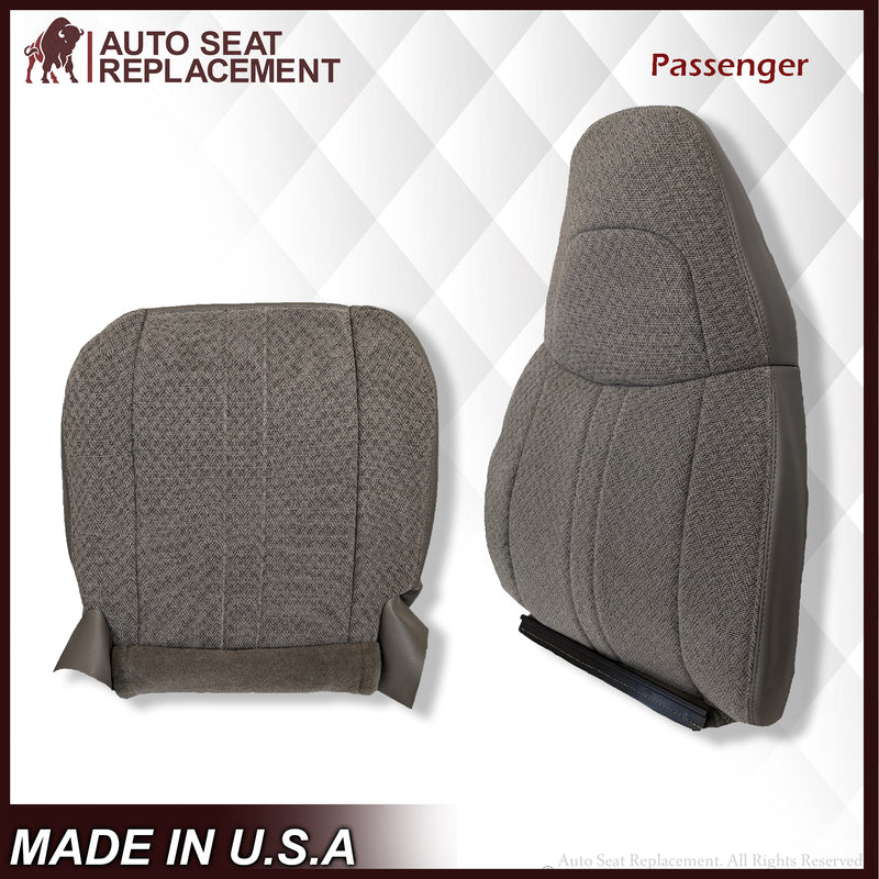 2003-2018 Chevy Express 1500 2500 3500 Cloth Seat Covers in Pewter Gray - Auto Seat Replacement