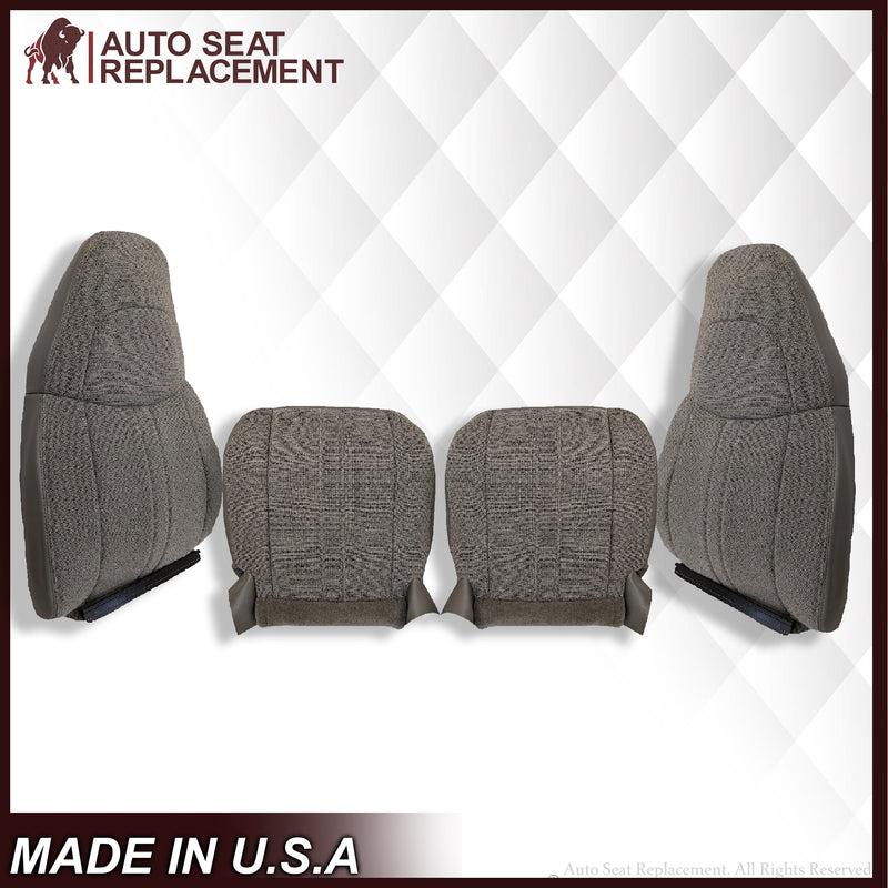 2003-2018 Chevy Express 1500 2500 3500 Cloth Seat Covers in Pewter Gray - Auto Seat Replacement