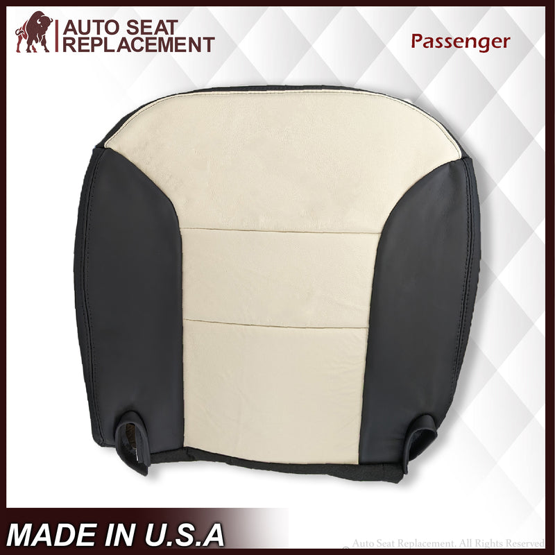 1995-1999 Chevy Tahoe Suburban Silverado Seat Cover in White and Black Choose: Leather or Vinyl - Auto Seat Replacement