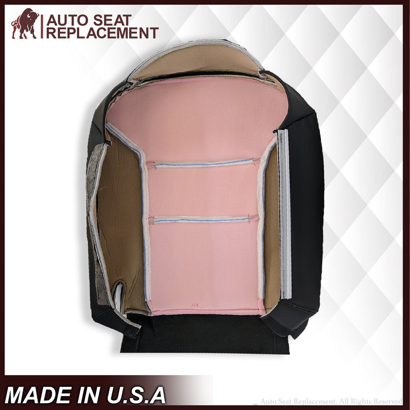 1995-1999 Chevy Tahoe Suburban Silverado Seat Cover in White and Black Choose: Leather or Vinyl - Auto Seat Replacement