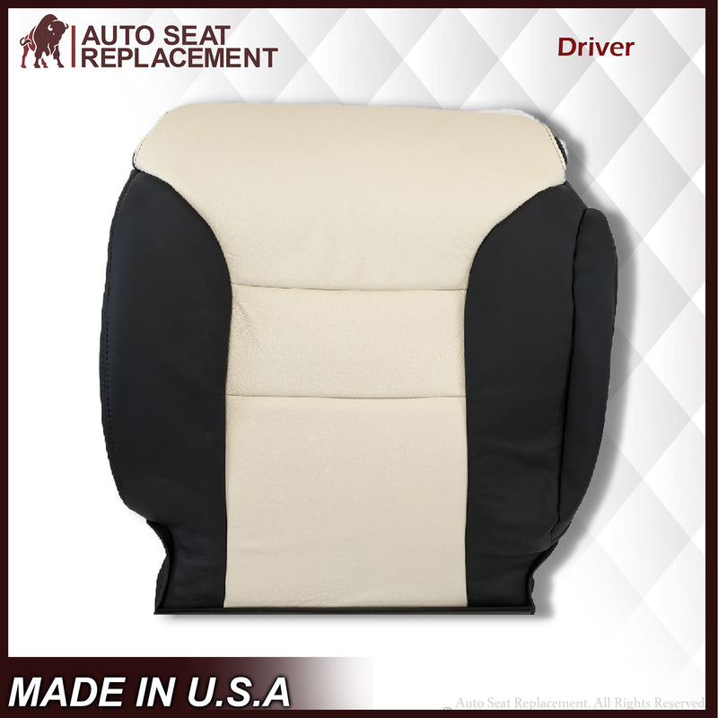 1995-1999 Chevy Tahoe Suburban Silverado Seat Cover in White and Black Choose: Leather or Vinyl - Auto Seat Replacement