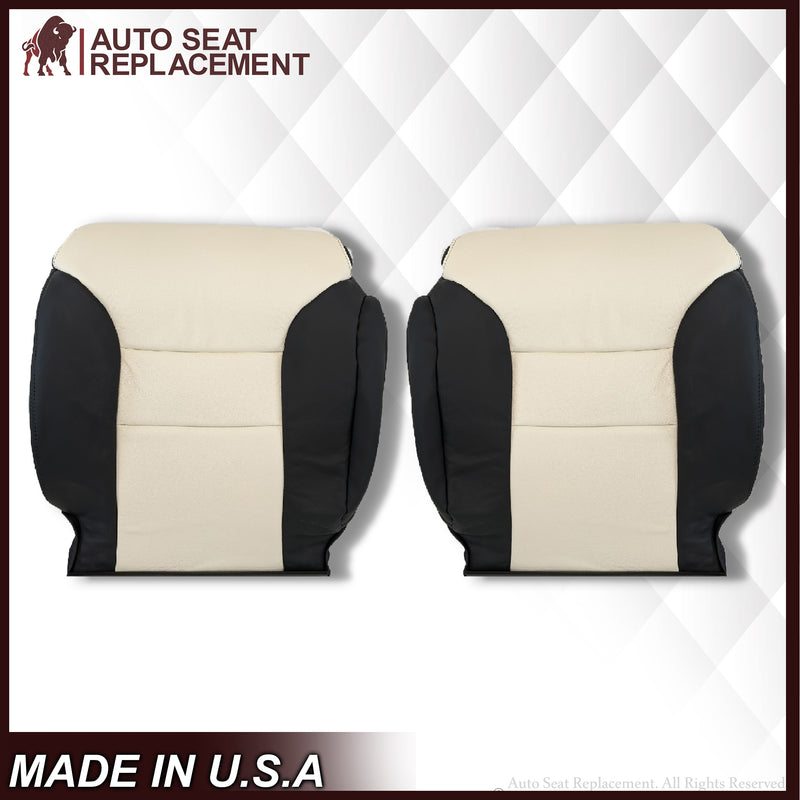 1995-1999 Chevy Tahoe Suburban Silverado Seat Cover in White and Black Choose: Leather or Vinyl - Auto Seat Replacement