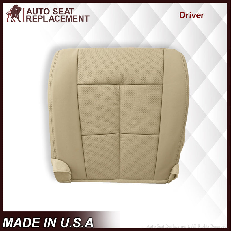 2007 2008 2009 2010 2011 2012 2013 2014 Lincoln Navigator Bottom Seat Cover in Camel Tan Leather or Vinyl - Auto Seat Replacement