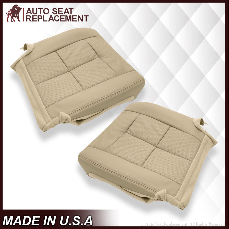 2007 2008 2009 2010 2011 2012 2013 2014 Lincoln Navigator Bottom Seat Cover in Camel Tan Leather or Vinyl - Auto Seat Replacement