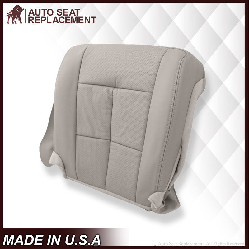 2007 2008 2009 2010 2011 2012 2013 2014 Lincoln Navigator Bottom Seat Cover in Medium Light Stone Gray Leather or Vinyl - Auto Seat Replacement