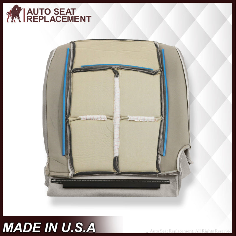 2007 2008 2009 2010 2011 2012 2013 2014 Lincoln Navigator Bottom Seat Cover in Medium Light Stone Gray Leather or Vinyl - Auto Seat Replacement