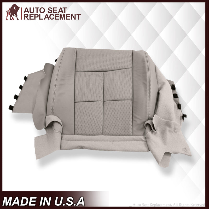 2007 2008 2009 2010 2011 2012 2013 2014 Lincoln Navigator Bottom Seat Cover in Medium Light Stone Gray Leather or Vinyl - Auto Seat Replacement