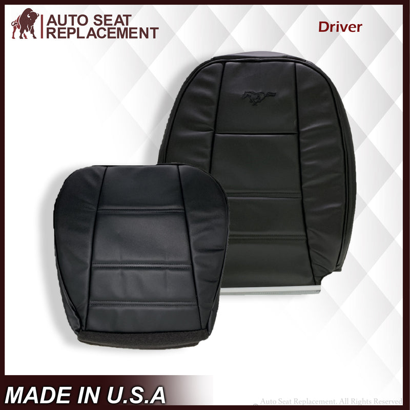 1999-2004 Ford Mustang V6 Seat Cover in Ebony Black: Choose From Variation - Auto Seat Replacement
