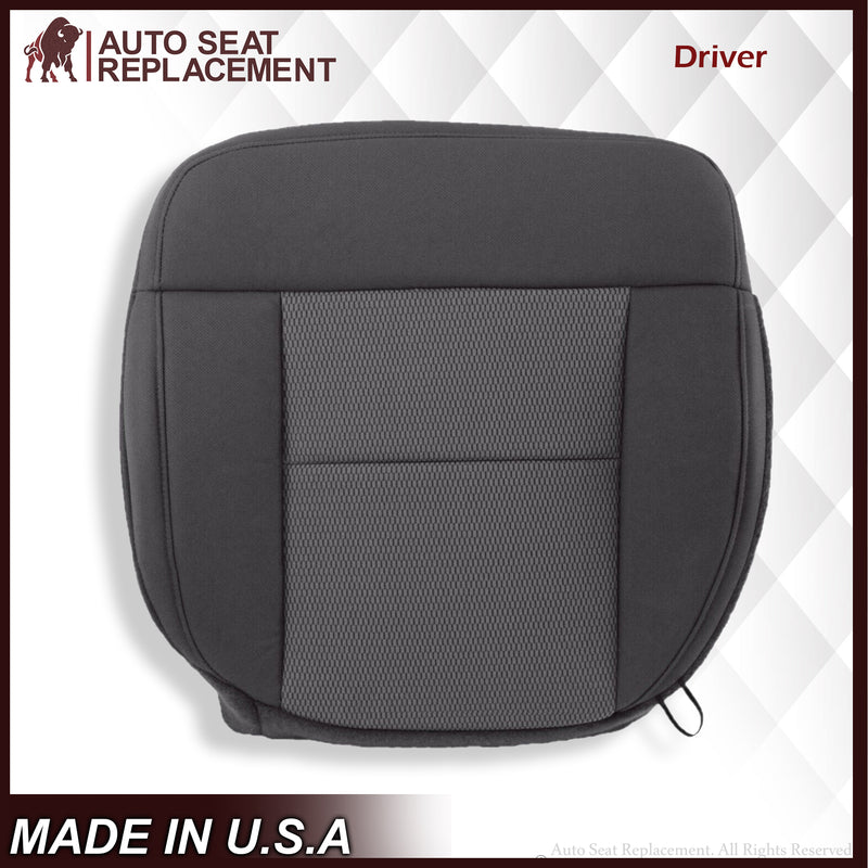 2004 2005 2006 Ford F150 XLT Bottom Seat Cover in Black & Gray Cloth - Auto Seat Replacement