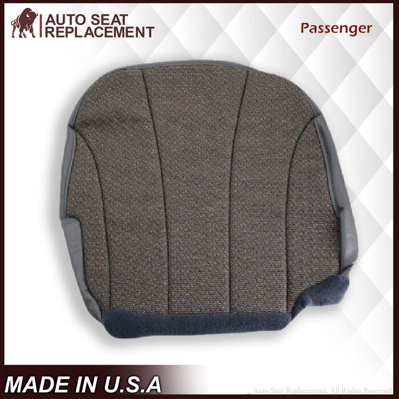 1999 to 2002 Chevy Silverado Cloth Replacement Seat Covers in Dark Gray - Auto Seat Replacement