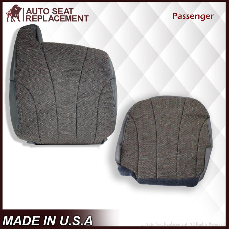 1999 to 2002 Chevy Silverado Cloth Replacement Seat Covers in Dark Gray - Auto Seat Replacement