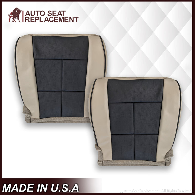 2010 2011 2012 2013 Lincoln Navigator Seat Cover Black-Tan Choose Leather or Vinyl - Auto Seat Replacement