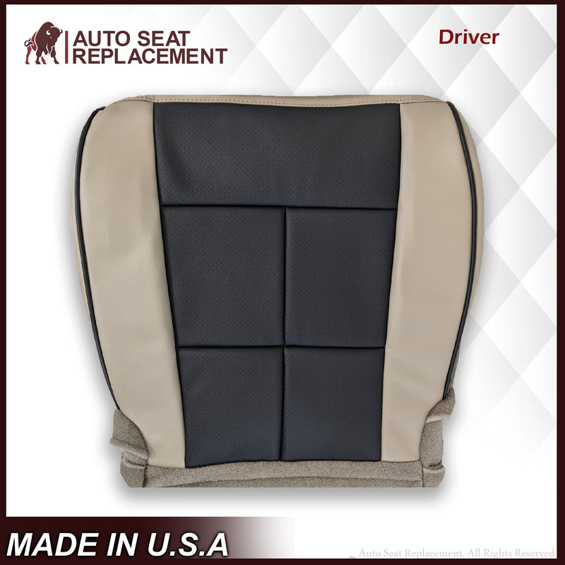 2010 2011 2012 2013 Lincoln Navigator Seat Cover Black-Tan Choose Leather or Vinyl - Auto Seat Replacement