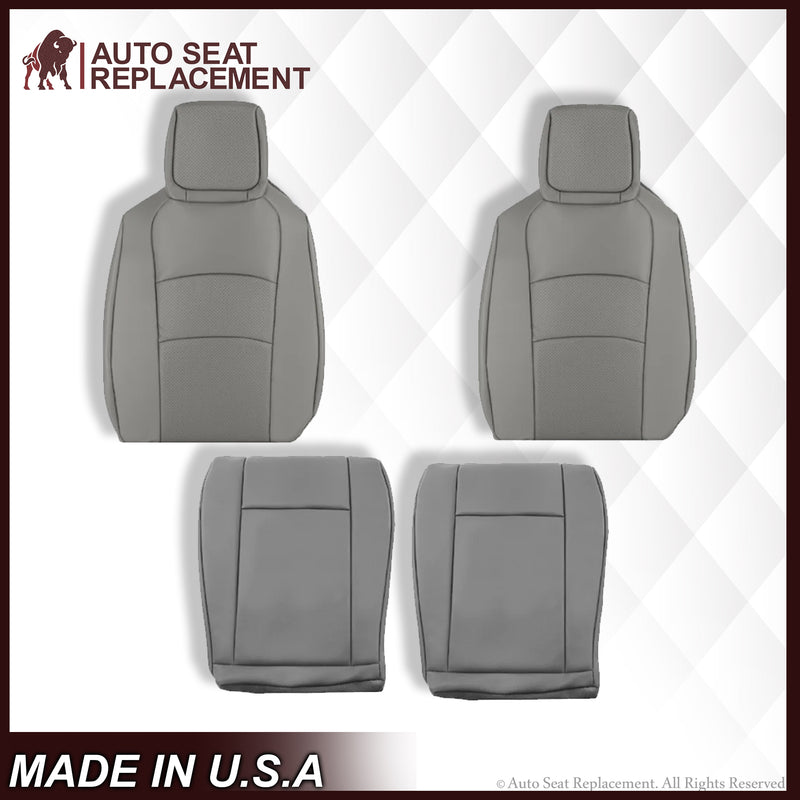 2009-2018 Ford E350 E450 E550 Nexus Viper 25V Van PERFORATED Bottom Seat Cover In Gray - Auto Seat Replacement