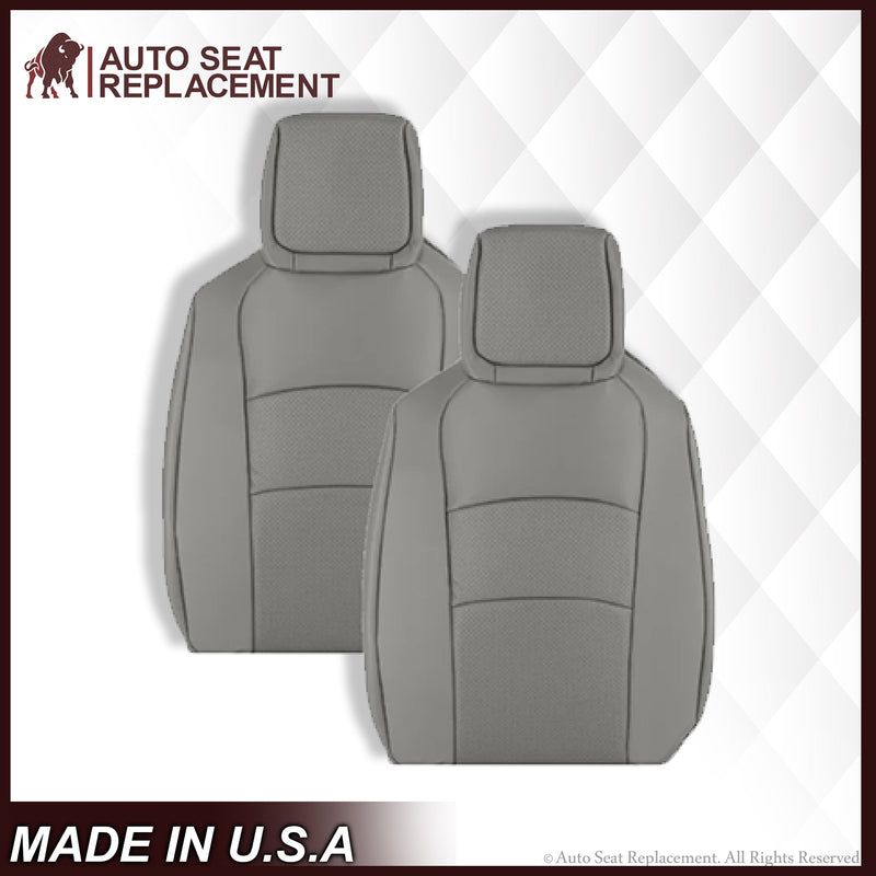 2009-2018 Ford E350 E450 E550 Nexus Viper 25V Van PERFORATED Bottom Seat Cover In Gray - Auto Seat Replacement