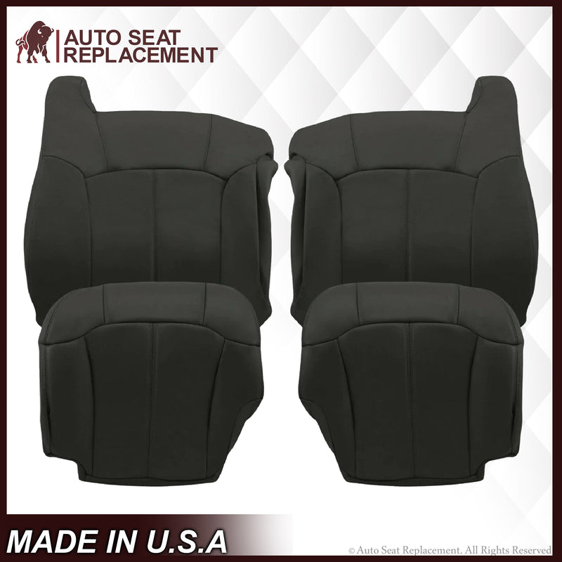 1999-2002 Chevy Silverado Seat Cover in Dark Graphite "Dark Gray": Choose From Variations - Auto Seat Replacement