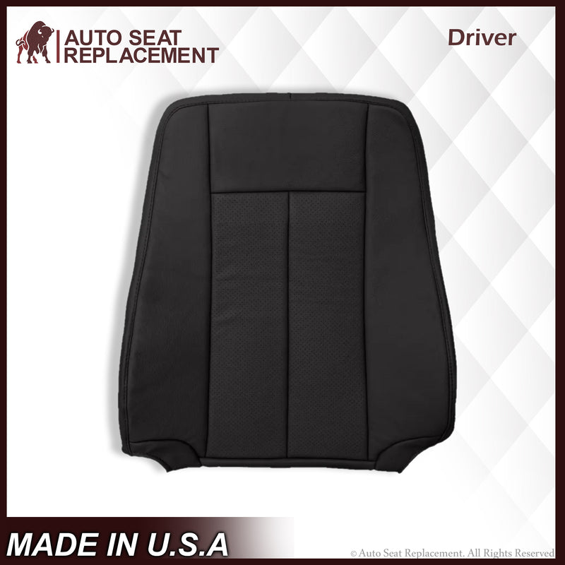 2007-2014 Ford Expedition Driver and Passenger PERFORATED Replacement Seat Cover in BLACK Leather or Vinyl - Auto Seat Replacement