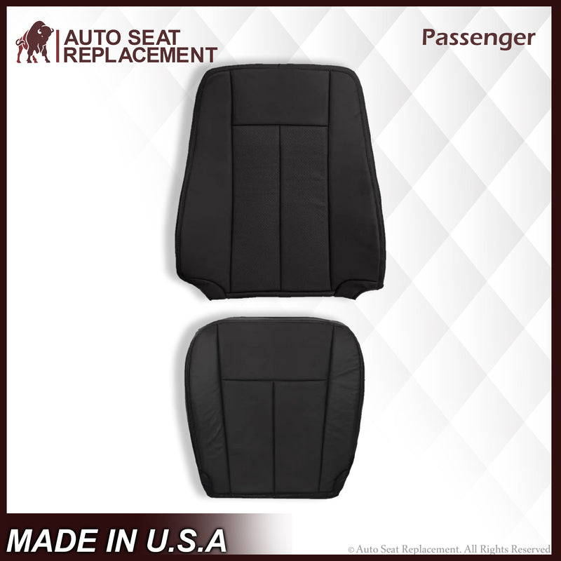 2007-2014 Ford Expedition Driver and Passenger PERFORATED Replacement Seat Cover in BLACK Leather or Vinyl - Auto Seat Replacement