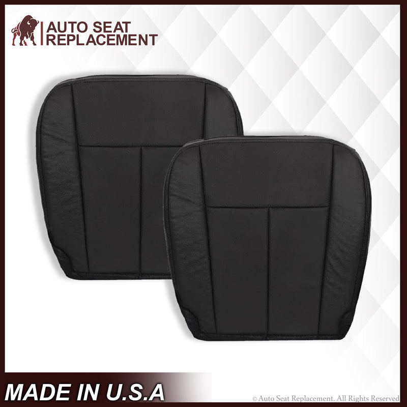 2007-2014 Ford Expedition Driver and Passenger PERFORATED Replacement Seat Cover in BLACK Leather or Vinyl - Auto Seat Replacement