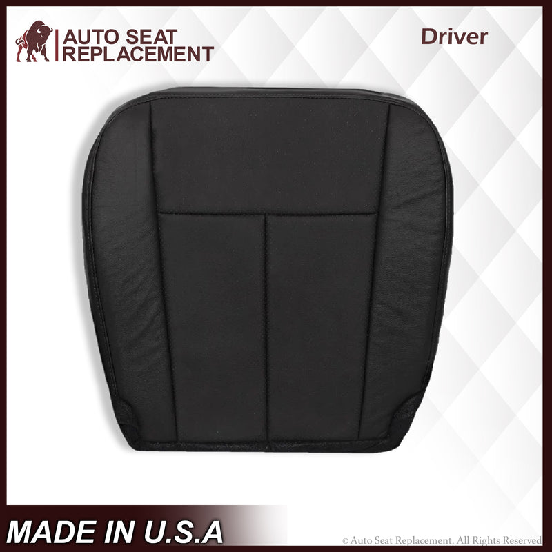 2007-2014 Ford Expedition Driver and Passenger SOLID Replacement Seat Cover in BLACK Leather or Vinyl - Auto Seat Replacement